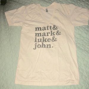 Cute V-Neck Shirt - American Apparel- Size S